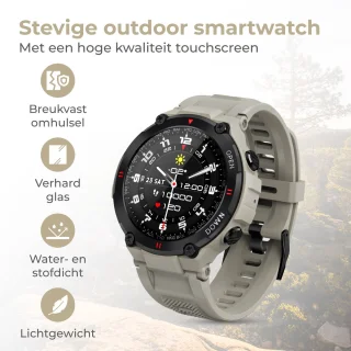 Nuvance Outdoor Smartwatch 45 mm Grijs