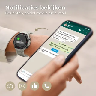 Nuvance Outdoor Smartwatch 45 mm Grijs