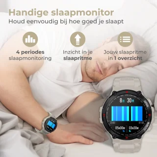 Nuvance Outdoor Smartwatch 45 mm Grijs