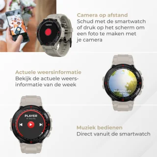 Nuvance Outdoor Smartwatch 45 mm Grijs
