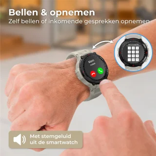 Nuvance Outdoor Smartwatch 45 mm Grijs