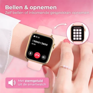 Nuvance Smartwatch 45mm Roze