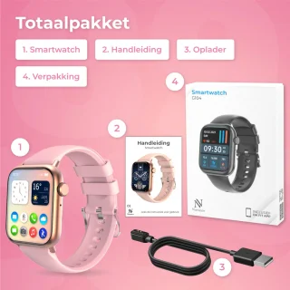 Nuvance Smartwatch 45mm Roze