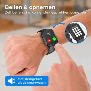 Nuvance Smartwatch 45mm Zwart