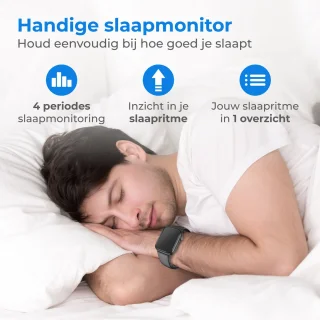 Nuvance Smartwatch 45mm Zwart