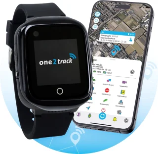 One2track Connect NEO zwart GPS kinderhorloge