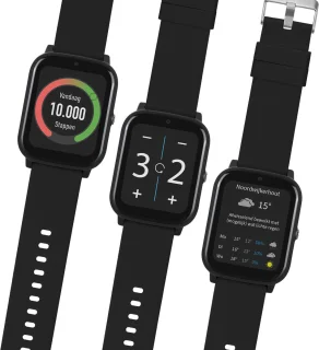 one2track Connect NEXT zwart GPS horloge kinderen