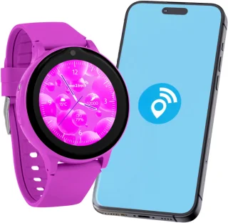 one2track Connect ONE paars GPS horloge kinderen