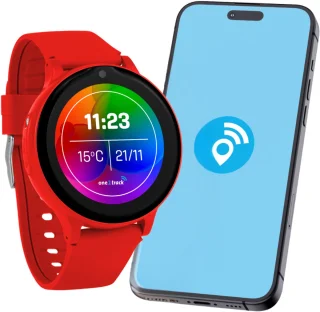 one2track Connect ONE rood GPS kinderhorloge