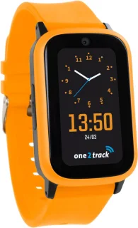 One2track Connect UP oranje GPS kinderhorloge