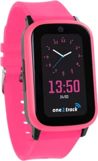 One2track Connect UP roze GPS horloge kinderen