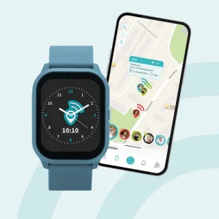 One2track Connect YOU blauw GPS-horloge voor kinderen