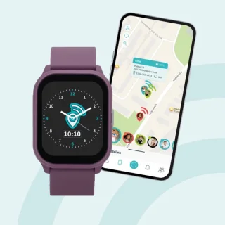 One2track Connect YOU paars GPS-horloge voor kinderen