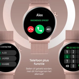 OOQE WATCH CS PRO Smartwatch Rosé Goud