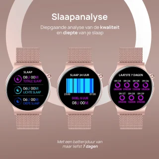 OOQE WATCH CS PRO Smartwatch Rosé Goud