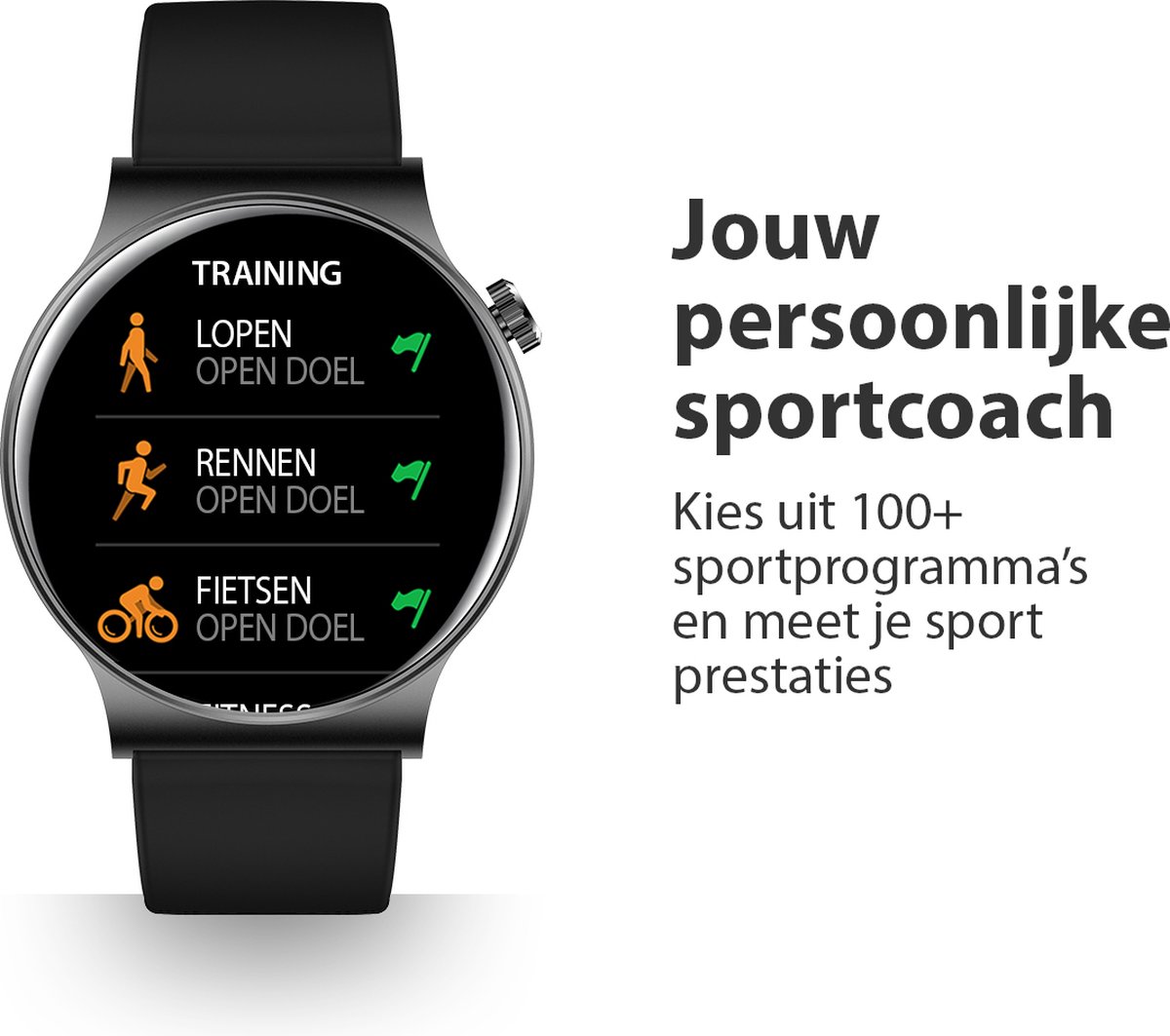 OOQE WATCH CS PRO Smartwatch Rosé Goud