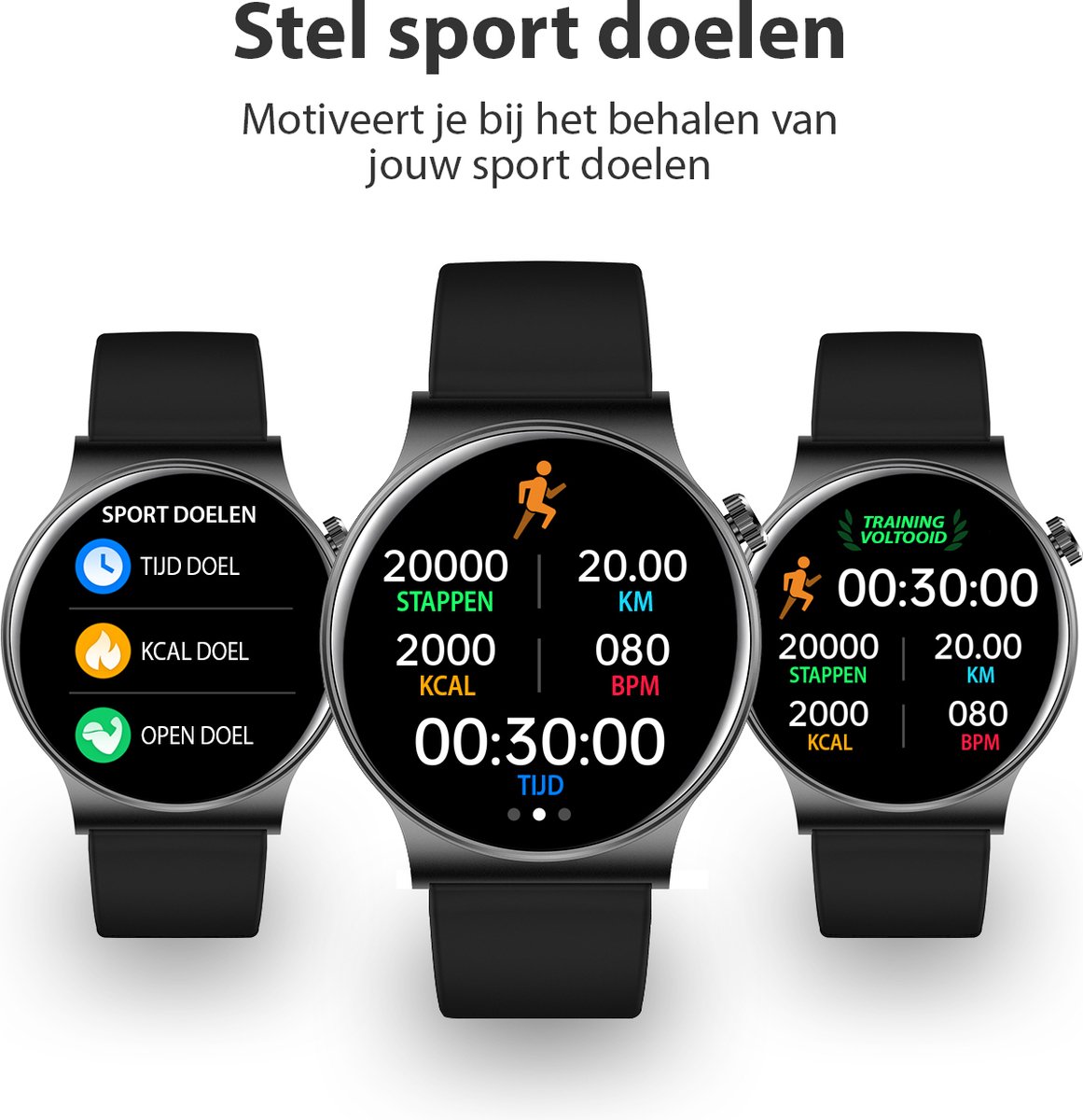 OOQE WATCH CS PRO Smartwatch Rosé Goud