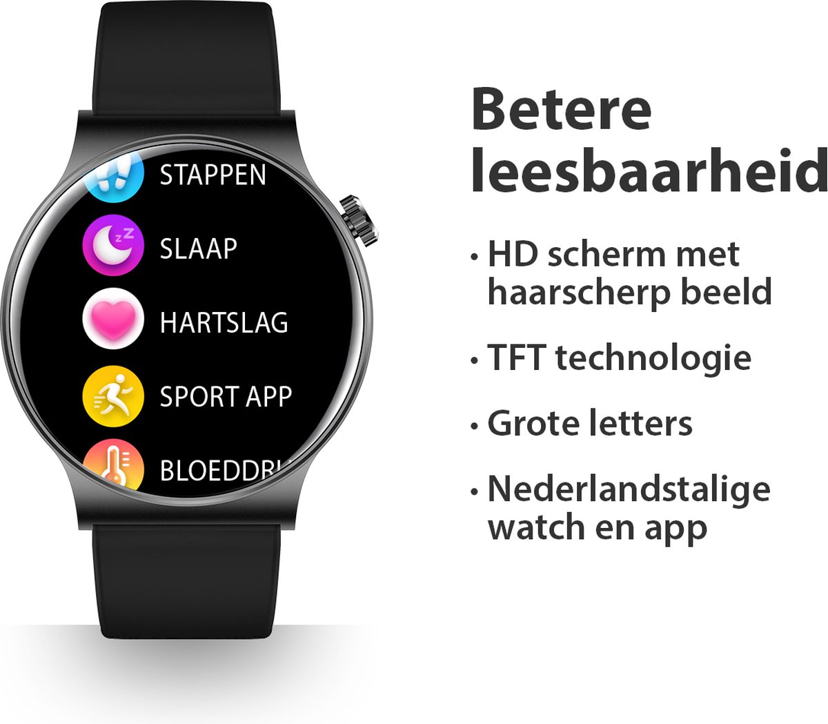 OOQE WATCH CS PRO Smartwatch Rosé Goud