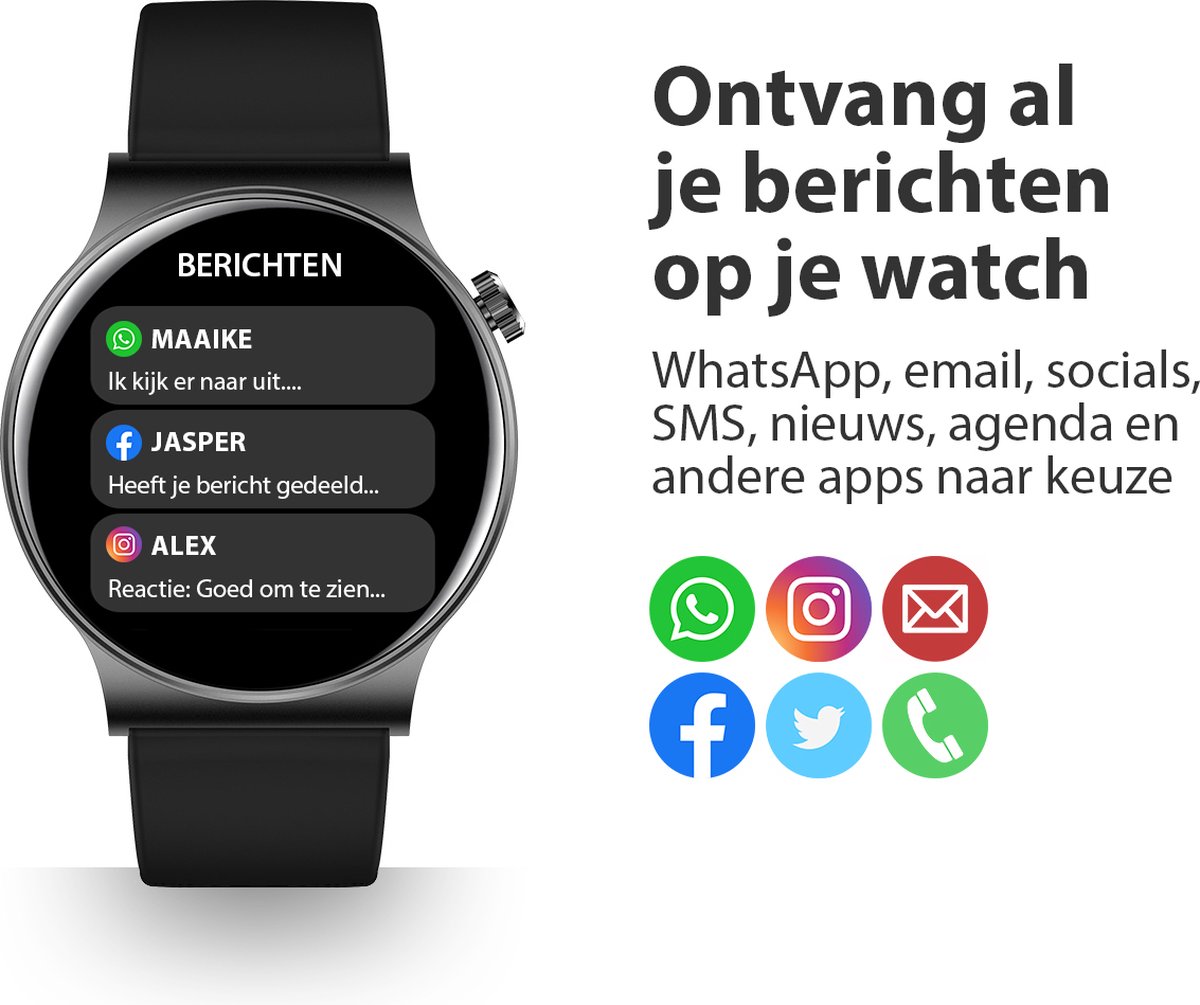 OOQE WATCH CS PRO Smartwatch Rosé Goud