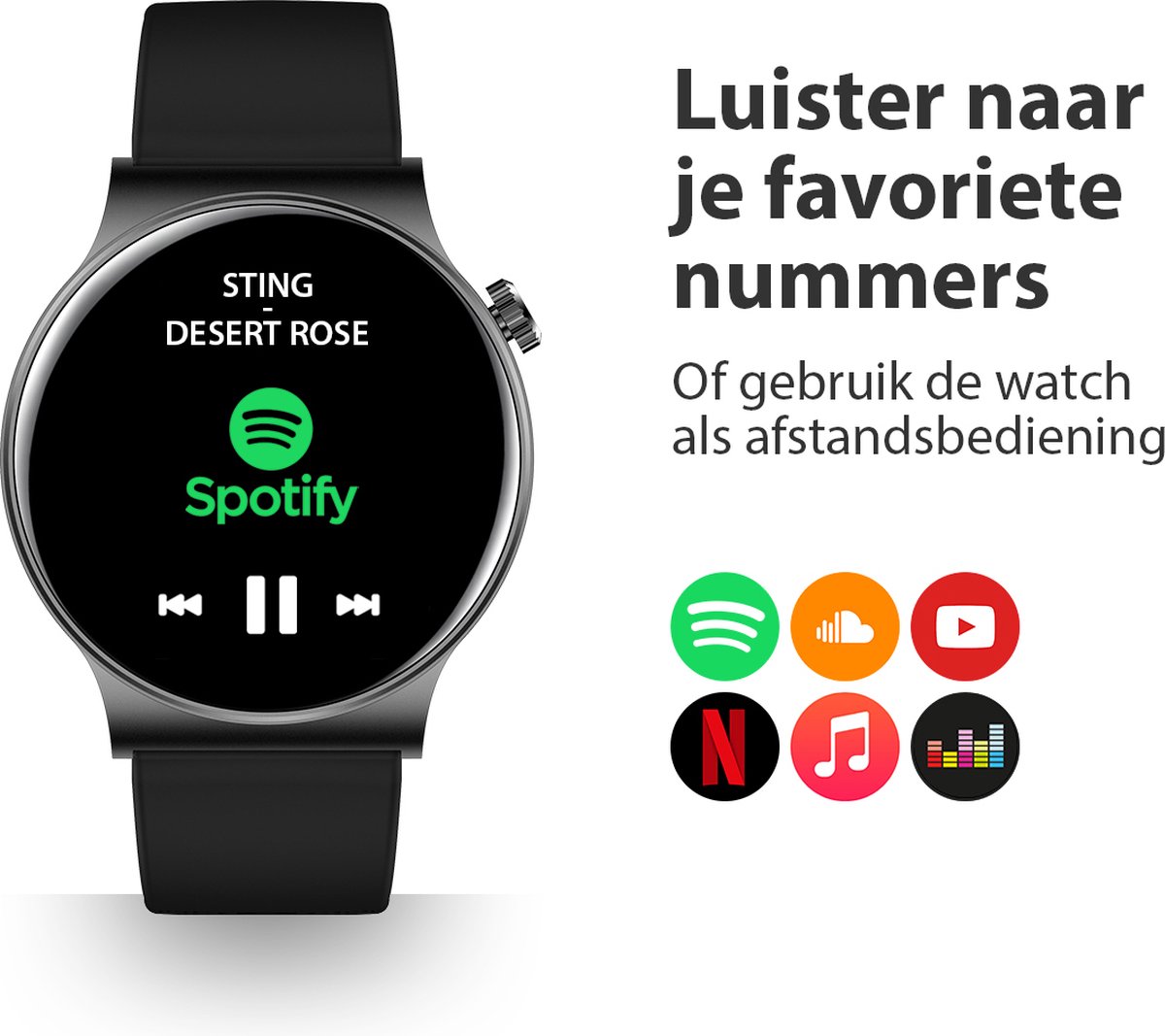 OOQE WATCH CS PRO Smartwatch Rosé Goud
