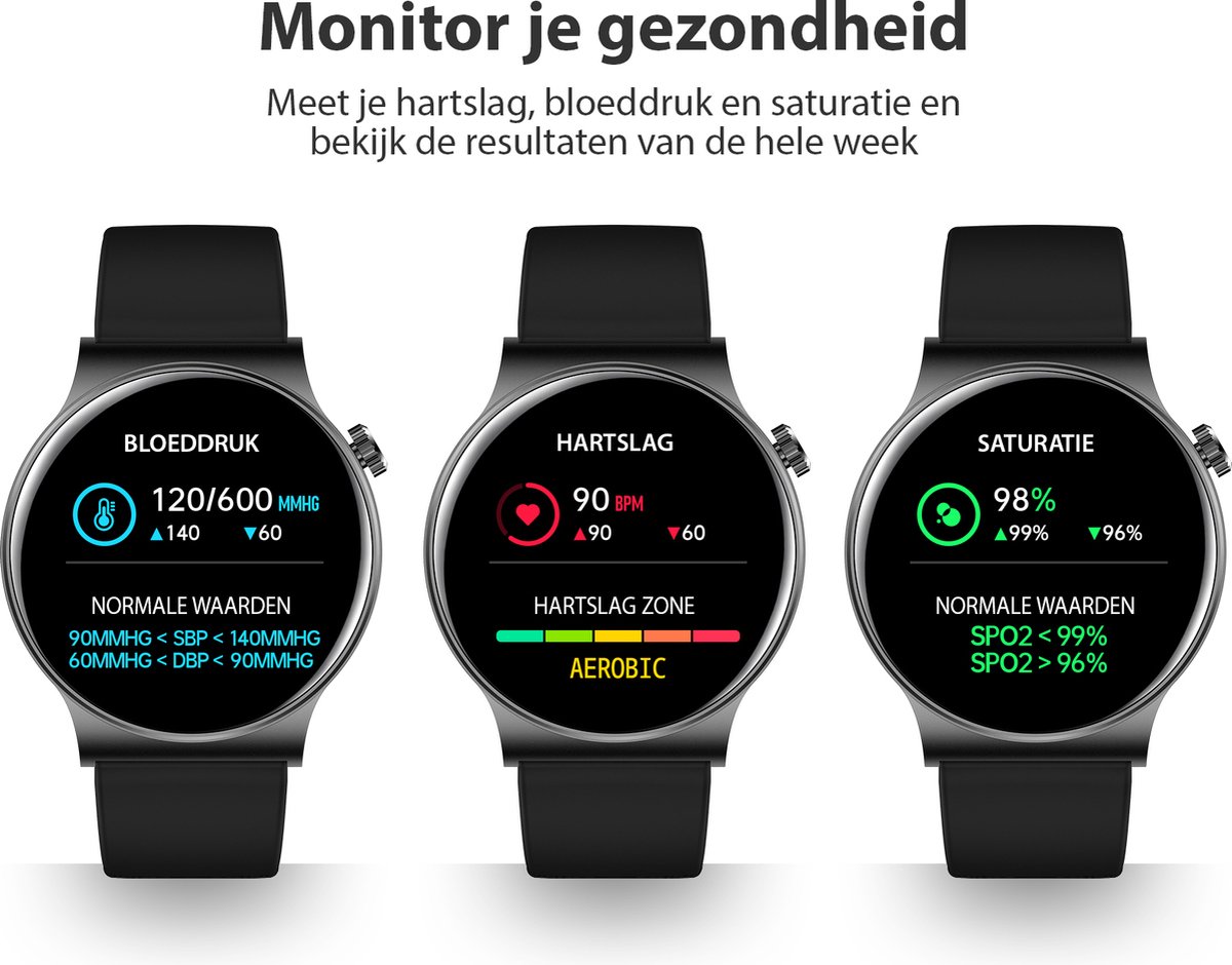 OOQE WATCH CS PRO Smartwatch Rosé Goud