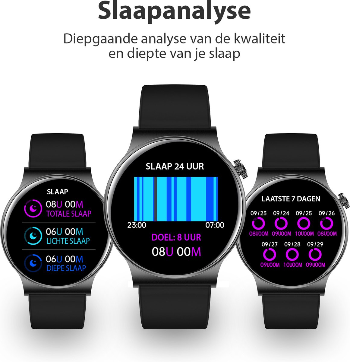 OOQE WATCH CS PRO Smartwatch Rosé Goud