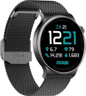 OOQE WATCH CS PRO Smartwatch Zwart voor Heren en Dames