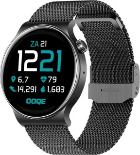 OOQE WATCH CS PRO Smartwatch Zwart voor Heren en Dames