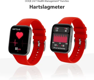OOQE Watch Pro 6 Smartwatch Rood