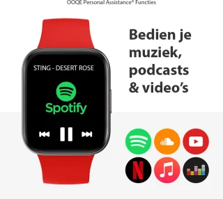 OOQE Watch Pro 6 Smartwatch Rood