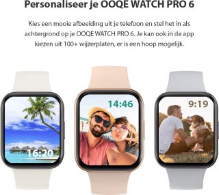 OOQE WATCH PRO 6 Smartwatch Zwart Unisex