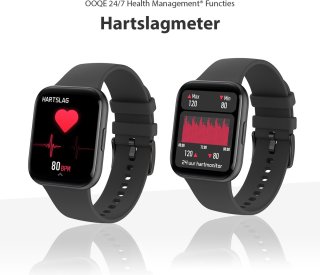 OOQE WATCH PRO 6 Smartwatch Zwart Unisex