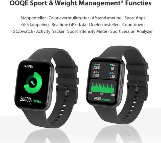 OOQE WATCH PRO 6 Smartwatch Zwart Unisex
