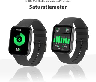 OOQE WATCH PRO 6 Smartwatch Zwart Unisex