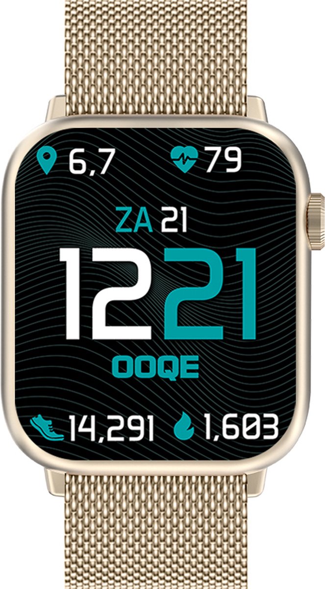 OOQE WATCH PRO 7 Dames Smartwatch Goud