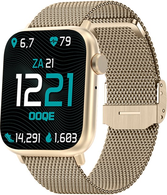 OOQE WATCH PRO 7 Dames Smartwatch Goud