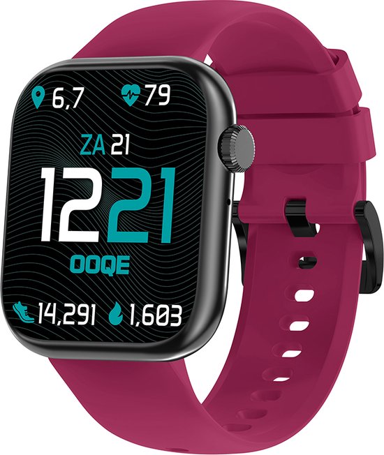 OOQE Watch Pro 7 Magenta — stijlvol, communicatief en veelzijdig