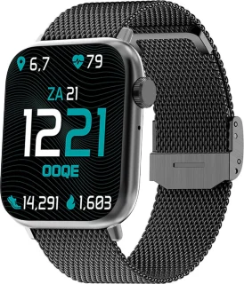 OOQE WATCH PRO 7 Smartwatch Metaal Zwart