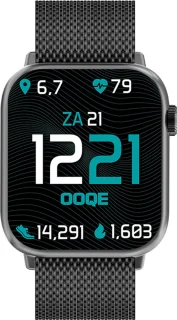 OOQE WATCH PRO 7 Smartwatch Metaal Zwart