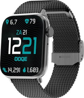 OOQE WATCH PRO 7 Smartwatch Metaal Zwart