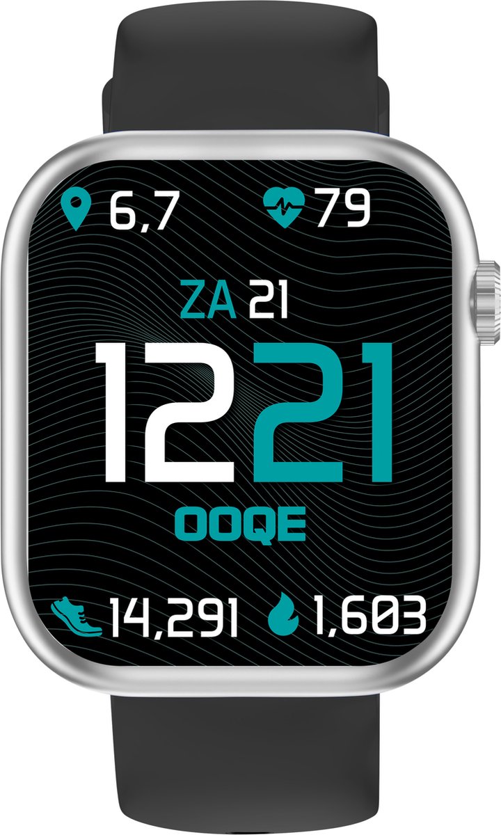 Wat vinden we goed aan de OOQE WATCH PRO 7 Smartwatch Zwart/Zilver