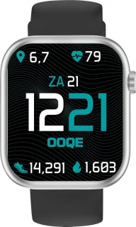 OOQE WATCH PRO 7 Smartwatch Zwart/Zilver