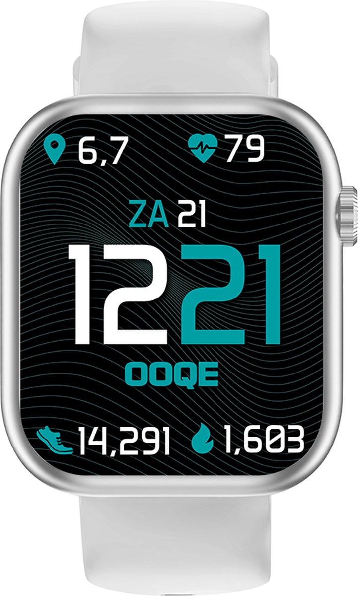 Wat vinden we goed aan de OOQE Watch Pro 7 Wit Smartwatch Heren/Dames