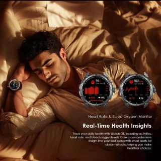 oraimo Watch GT Smartwatch Zwart – Premium Strapset