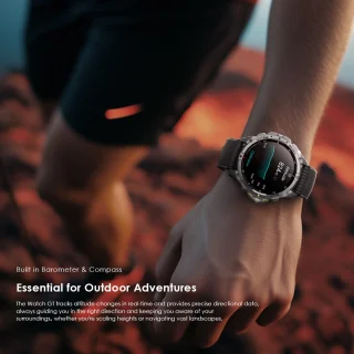 oraimo Watch GT Smartwatch Zwart – Premium Strapset