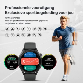 Otiume GTR1 Smartwatch Zwart