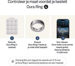 Oura Ring 4 Brushed Silver - Size 9