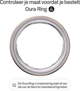 Oura Ring 4 Smart Ring - Rose Gold Size 11