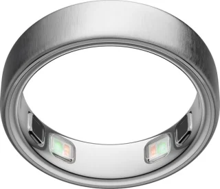 Oura ring 5 brushed silver - size 8