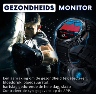 Parya Indestructible Smartwatch Zwart